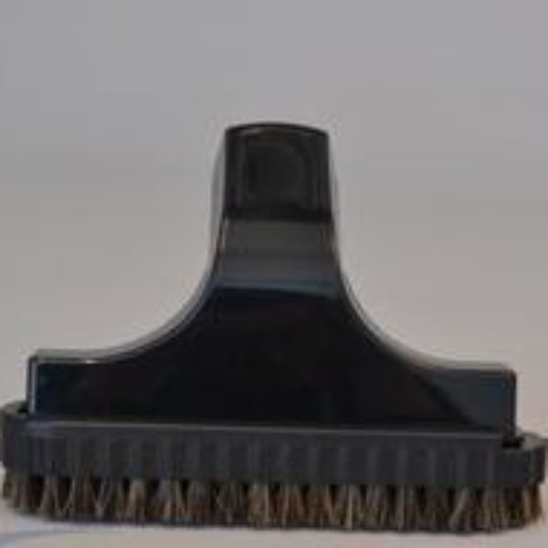 Upholstery tool black with removable brush
