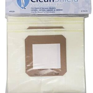 HP central vacuum bags for DB units, 3-pack, 6 and 4 gallon sizes, fits DB5000 DB7000 DB8000 DB9000 DB10 Max
